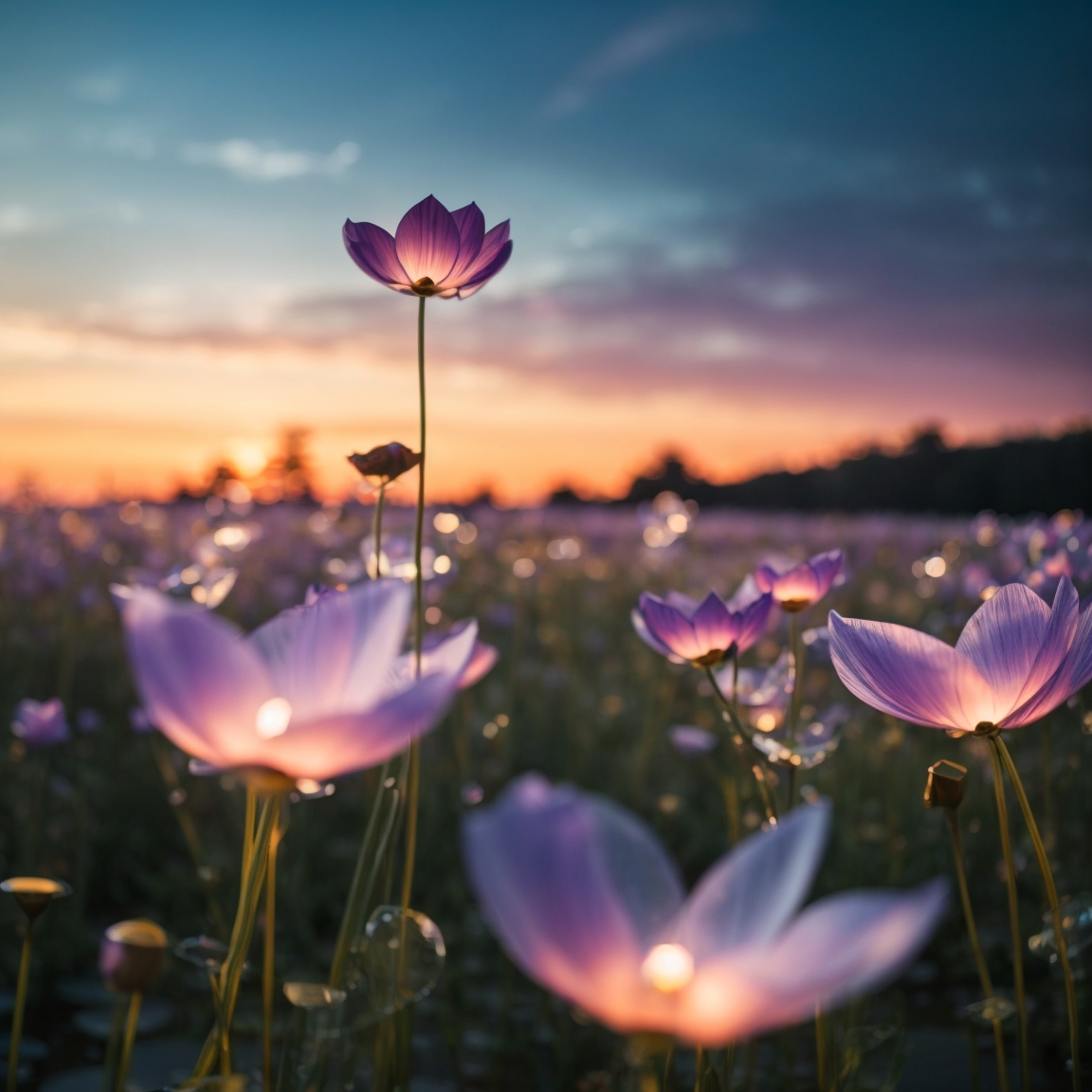 PhotoReal_Photography_of_a_glass_meadow14_in_twilight_capturin_3